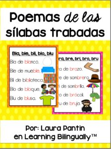 Spanish Syllable Poems (sílabas trabadas)