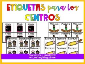 Center Labels in Spanish