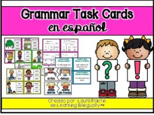Grammar Task Cards in Spanish