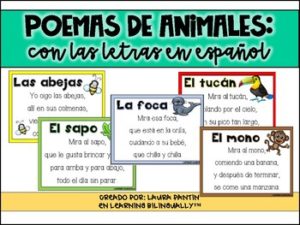 Animal Alphabet Poems in Spanish