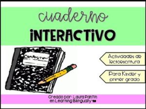 Interactive Notebook in Spanish for K-1st