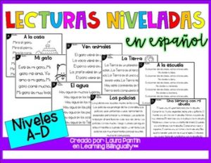 Reading Passages Levels A-D in Spanish