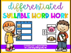 Differentiated Syllable Word Work in Spanish