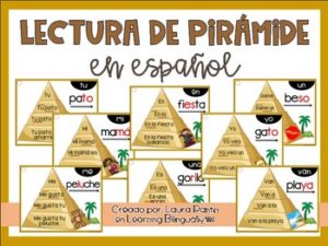 Sight Word Pyramid Reading in Spanish