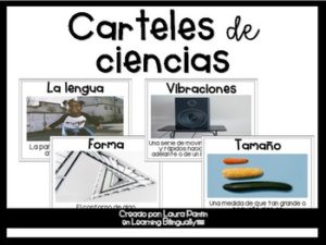 Science Vocabulary Posters in Spanish