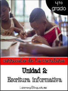 Unidad 2: Escritura Informativa (4to grado)