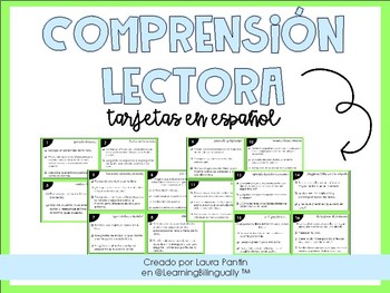 Comprensión de Lectura | Reading Comprehension Spanish Task Cards