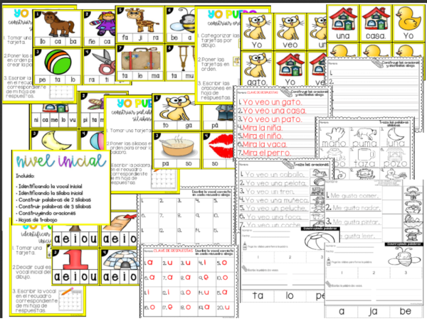 Differentiated Syllable Word Work in Spanish - Image 2