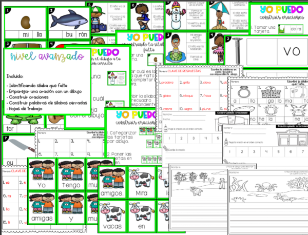 Differentiated Syllable Word Work in Spanish - Image 4