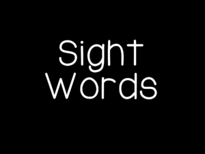 Sight Words