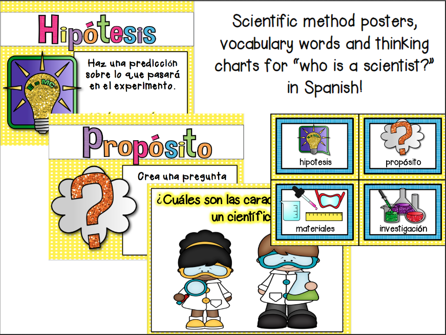 scientific method worksheet spanish