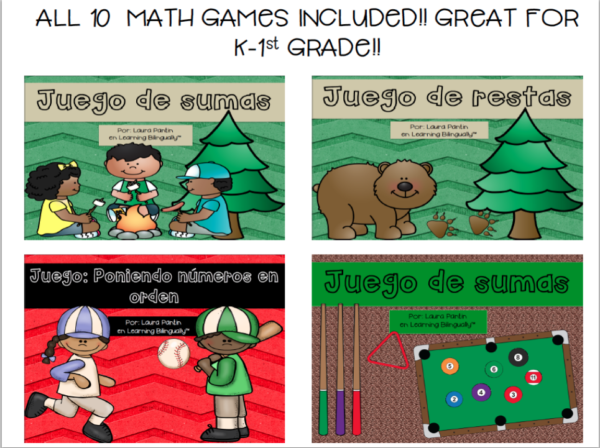 Math Game BUNDLE in Spanish - Image 3