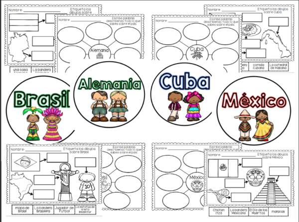 Around the World Unit in Spanish - Image 3