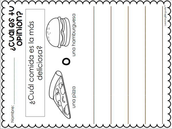Opinion Writing in Spanish (K & 1st) - Image 6
