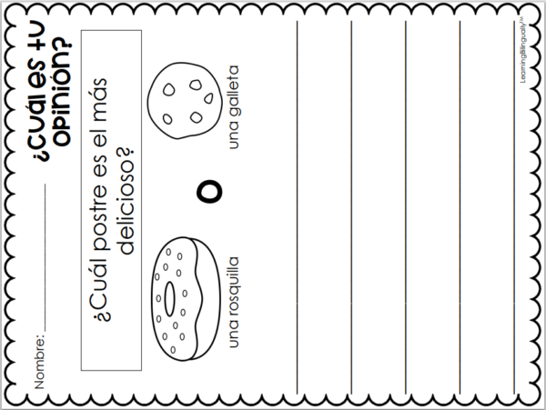 Opinion Writing in Spanish (K & 1st) - Image 7