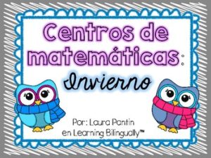 Winter Math Center Activities in Spanish
