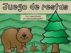 Subtraction Game- Camping Theme