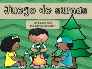 Addition Game- Camping Theme