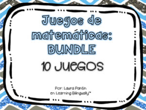 Math Game BUNDLE in Spanish
