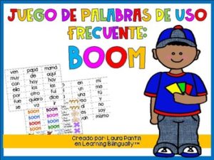 Sight Words Game in Spanish- BOOM