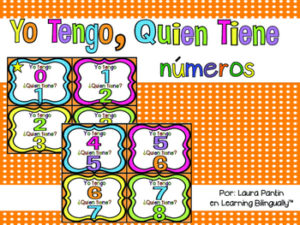 I Have Who Has Number Game in Spanish